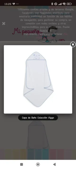 Toalla de baño para bebe