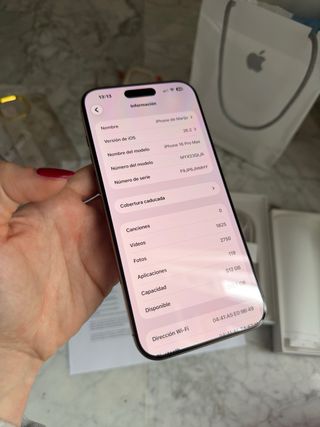 iPhone 16 Pro Max Oro Rosa 512GB