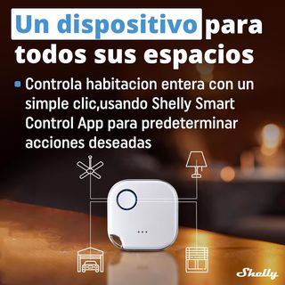 Shelly BLU Button 1, Botón Blanco Bluetooth De Acc