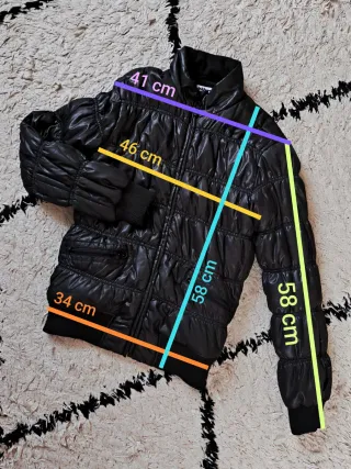 Chaqueta acolchada negra