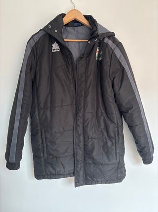 Anorak futbol niño Luanvi negro y gris