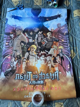 Póster cine Attack on Titan Shingeki no Kyojin
