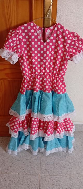 Traje de flamenca niña lunares