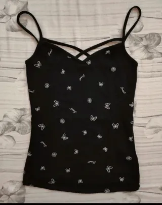 Canotta donna con farfalle