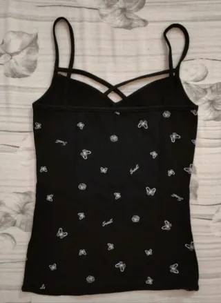 Canotta donna con farfalle