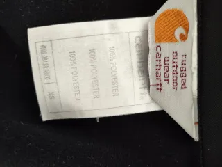 Chaqueta Carhartt Negra con Raya Rosa