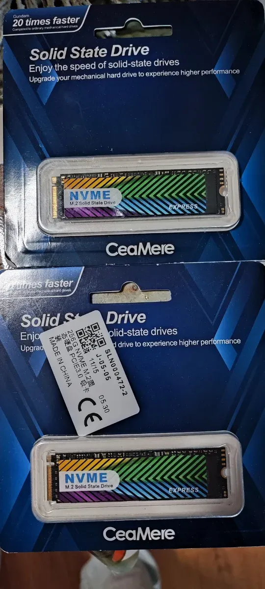 SSD 256GB NVMe M.2 Nuevo Sin Abrir