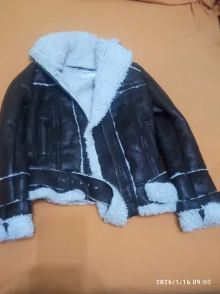 Cazadora de ante con forro de borreguito