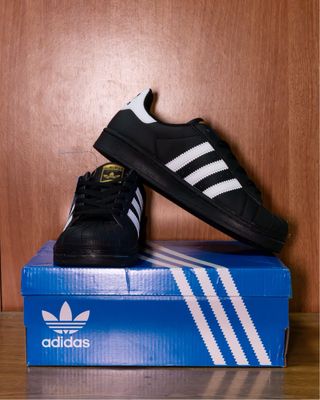 Zapatillas Adidas Superstar Negras Blancas