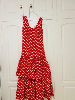 Traje Flamenca Lunares Talla 40