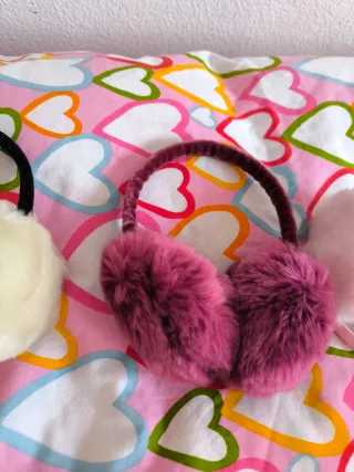 (Todo 2€)Lote 3 Orejeras Peluche