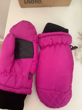 Manoplas esquí moradas 3-6 años