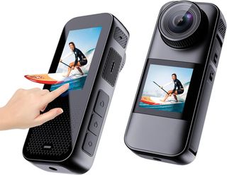 Doble Pantalla Camara Deportiva 4K 60FPS Pantalla