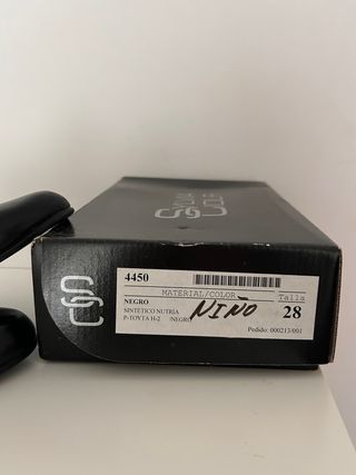 Zapatos Sylvia Cioli niño negros TALLA 28