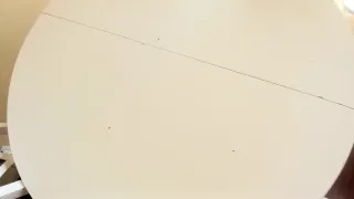 Mesa redonda blanca y 4 sillas IKEA