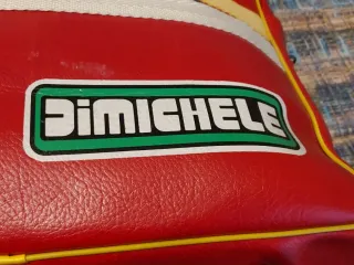 Borsone Di Michele rosso e giallo,  a tracolla