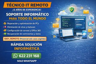 TÉCNICO IT REMOTO – SOPORTE INFORMÁTICO