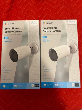 2x EZVIZ CB3 Smart Home Battery Camera 2K 120 day