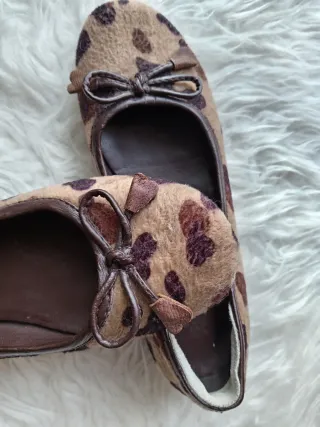 Bailarinas pelo estampado leopardo talla 35