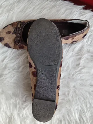Bailarinas pelo estampado leopardo talla 35