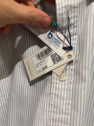 Camisa El Ganso Rayas Gris Talla XL