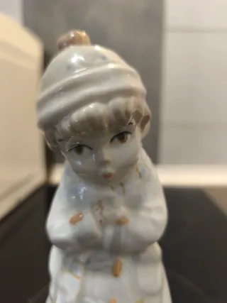 Figura Jambo porcelana pintada mano vintage