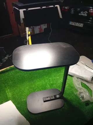 Mesa auxiliar C madera y metal