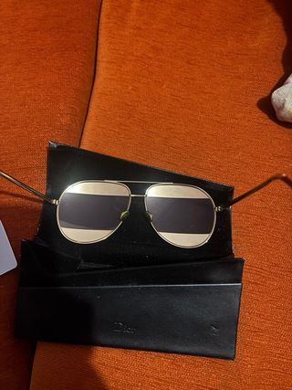 Gafas Christian Dior doradas y rosas