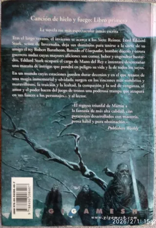 Libro Juego de Tronos