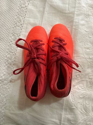 Zapatillas de fútbol Adidas Naranja/Rojo