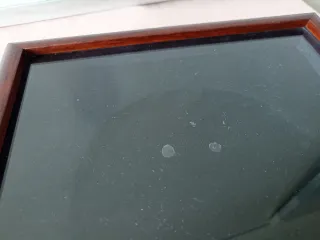 Marco vitrina pequeño madera