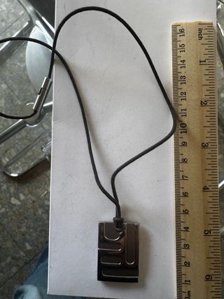 Collare Viceroy Uomo Nero e Argento