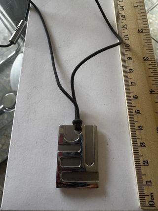 Collare Viceroy Uomo Nero e Argento