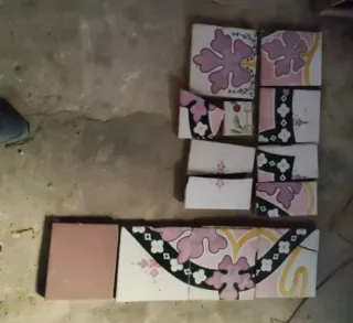 Retales Azulejos Antiguos pintados a mano