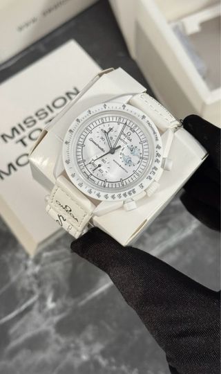 Omega Speedmaster Moonwatch Blanco + Caja