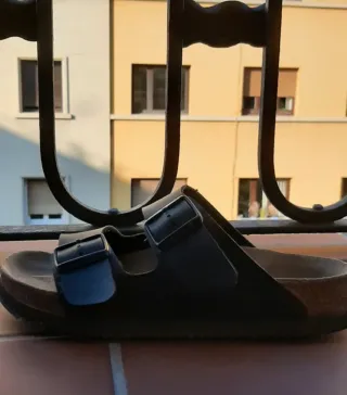 Sandalias Birkenstock Piel Talla 37 Negras