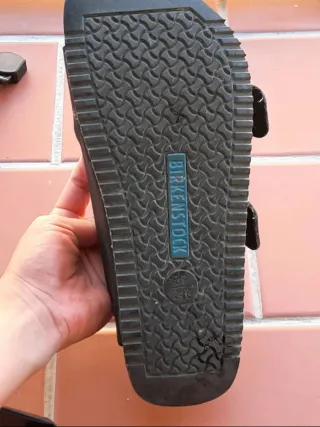 Sandalias Birkenstock Piel Talla 37 Negras