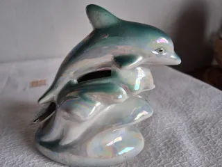 2 figuras de cerámica y porcelana