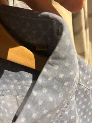 Camisa Scalpers azul estampada talla XL - L