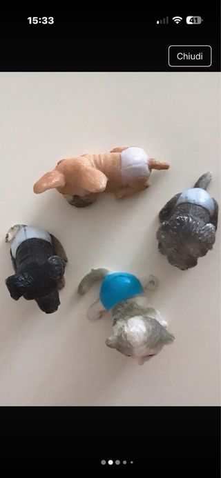 Set 4 cuccioli cerca amici magico pannolino
