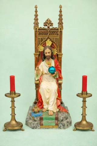 Sagrado Corazón de Jesús con sello de Olot