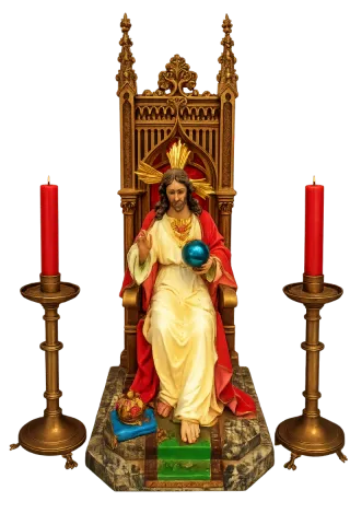 Sagrado Corazón de Jesús con sello de Olot