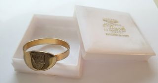 Antico sigillo dorato stemma grifone inizio '900