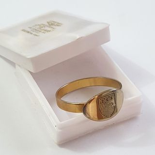 Antico sigillo dorato stemma grifone inizio '900