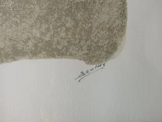 Grabado firmado cuadro Beulas con certificado