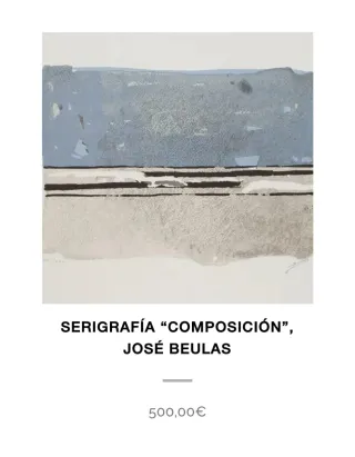 Grabado firmado cuadro Beulas con certificado