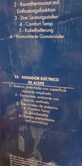 SIN USO Radiador Eléctrico DeLonghi Radia S