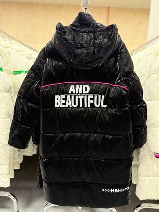 Abrigo largo negro acolchado Tengo mas tallas