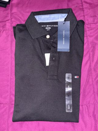 Camisa Polo Tommy Hilfiger Negra Talla S