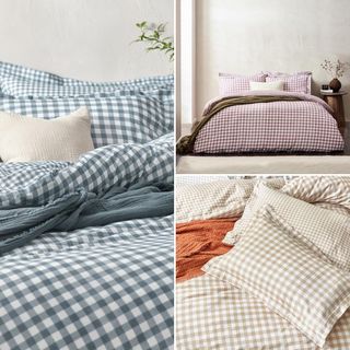 Yard Juego de Funda nórdica a Cuadros de Cuadros V